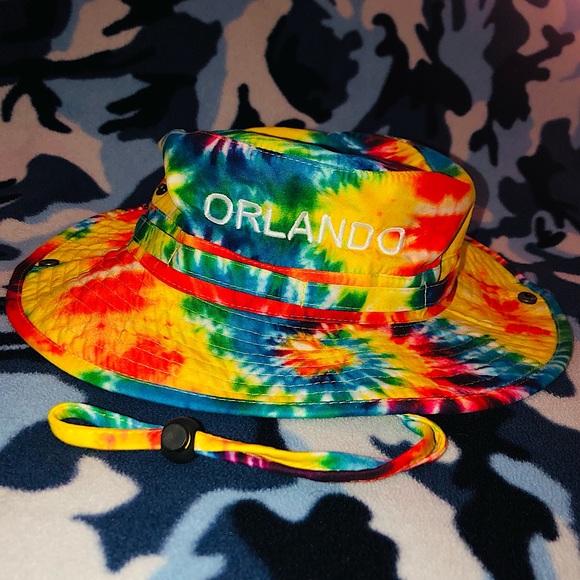 Jacobson Hat Accessories - Tie-Die Bucket Hat Orlando Florida 58cm